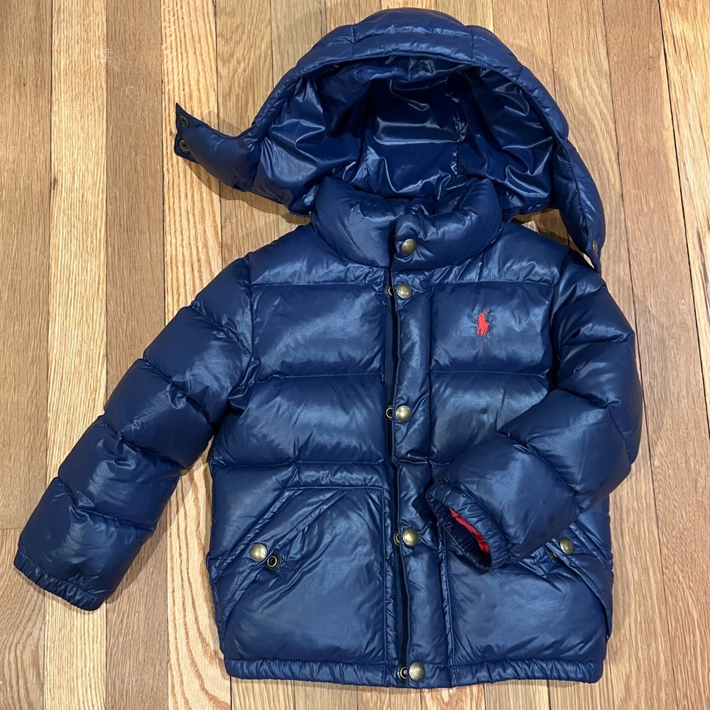 Polo Ralph Lauren boys 4T warm puffer jacket, navy